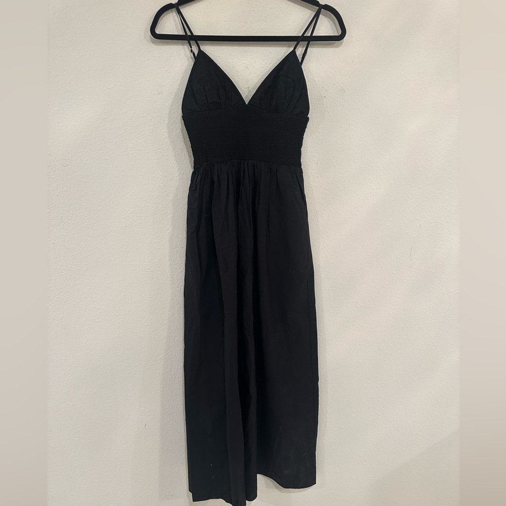 Elegant Black Spaghetti Strap Dress